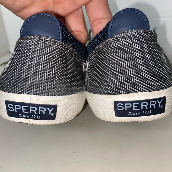SPERRY Body Washable Shoes Navy/Gray Sz 6M Women’s - Picture 6 of 15